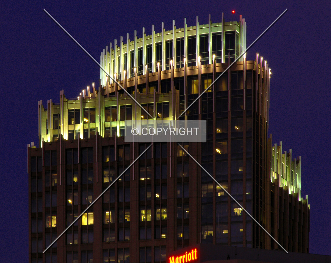 Crown from the southwest at dusk
