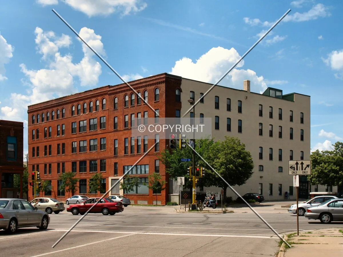 View to the west along 7th Street NE