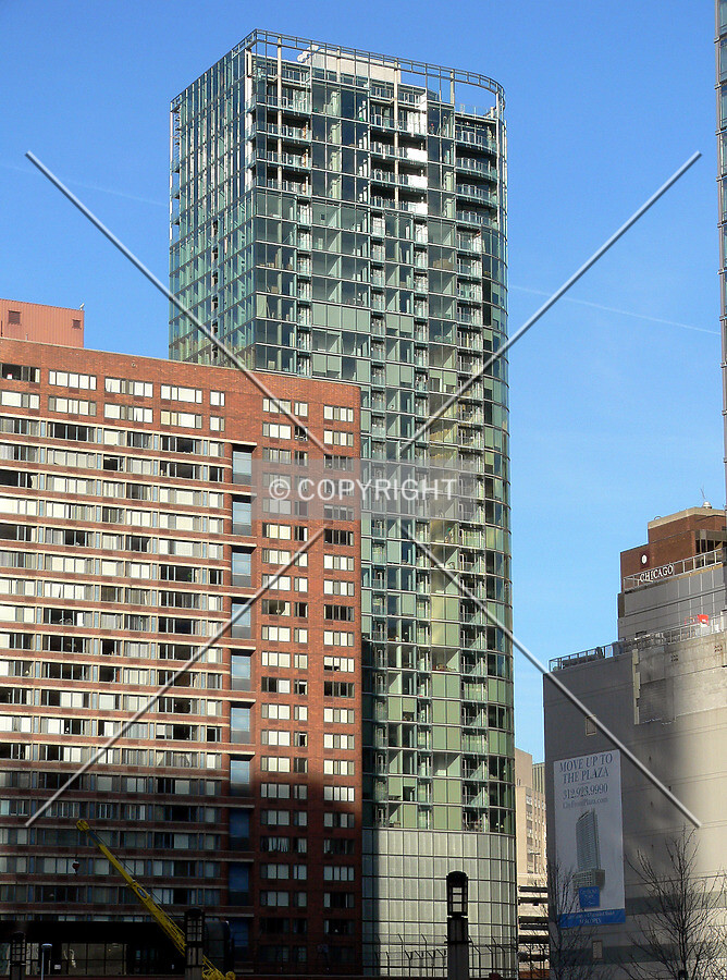 View to the northeast from Cityfront Plaza