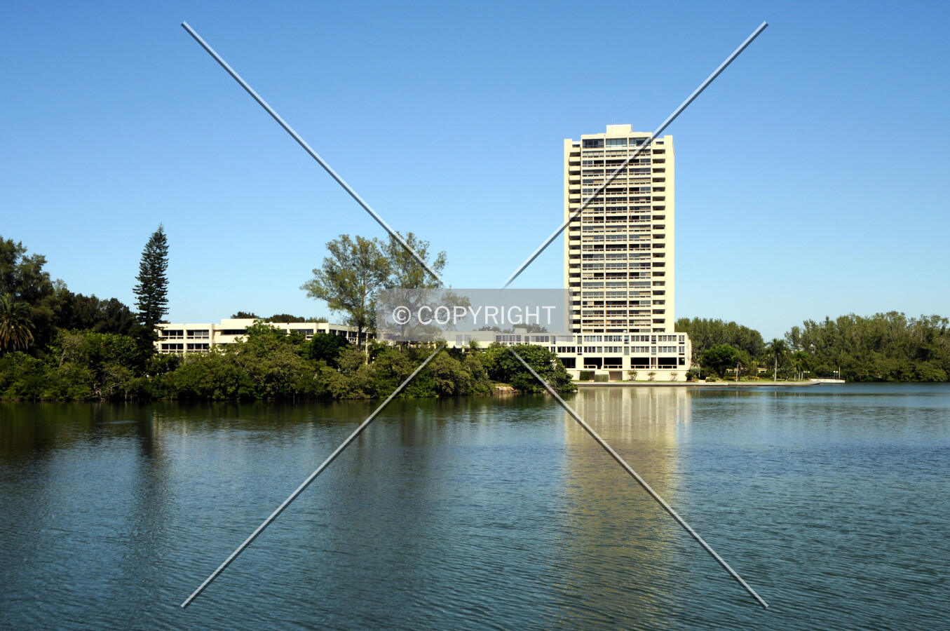 View from the west along Sarasota Bay