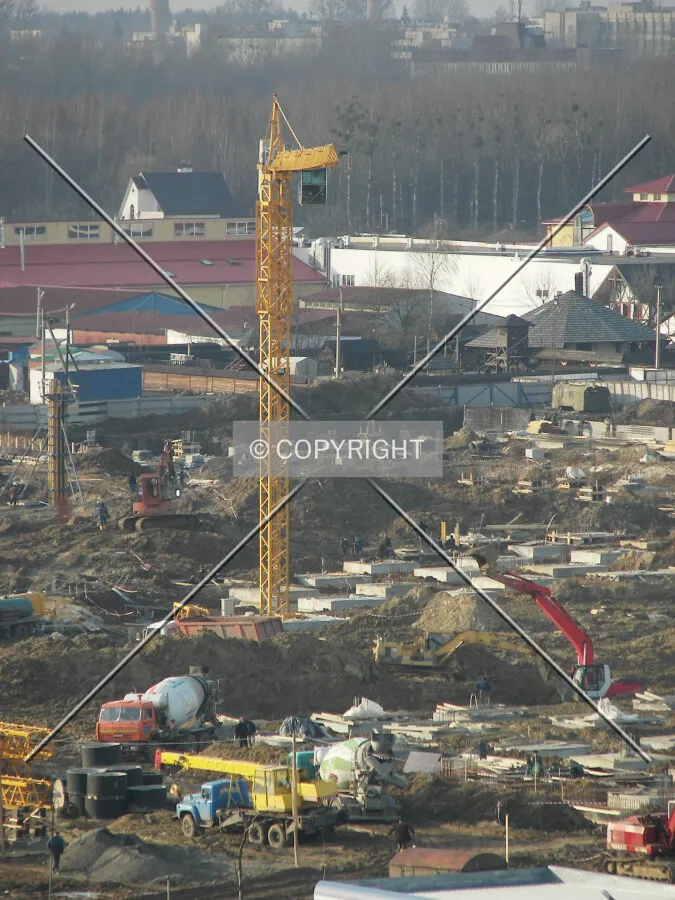 Construction site seen from the east
