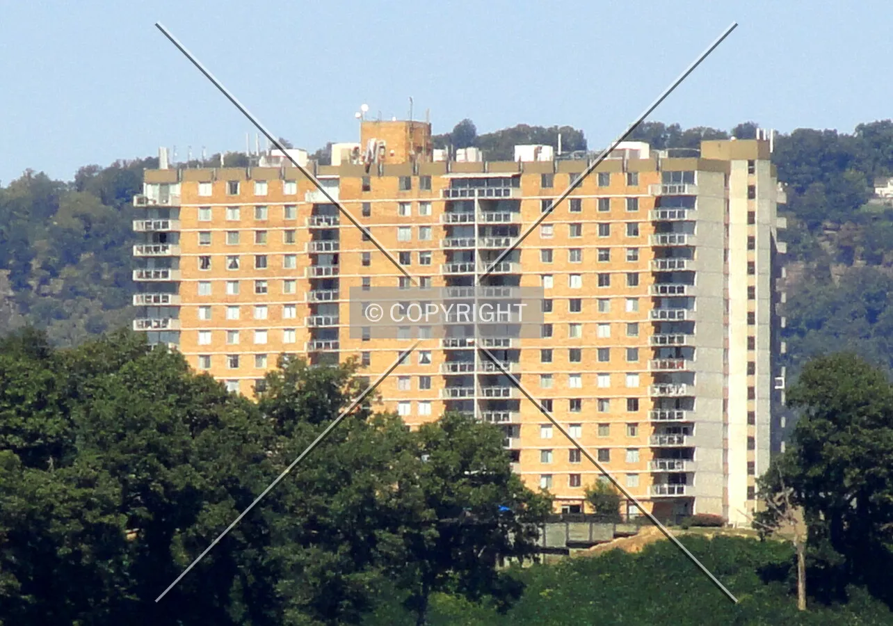 Distant view from the southeast