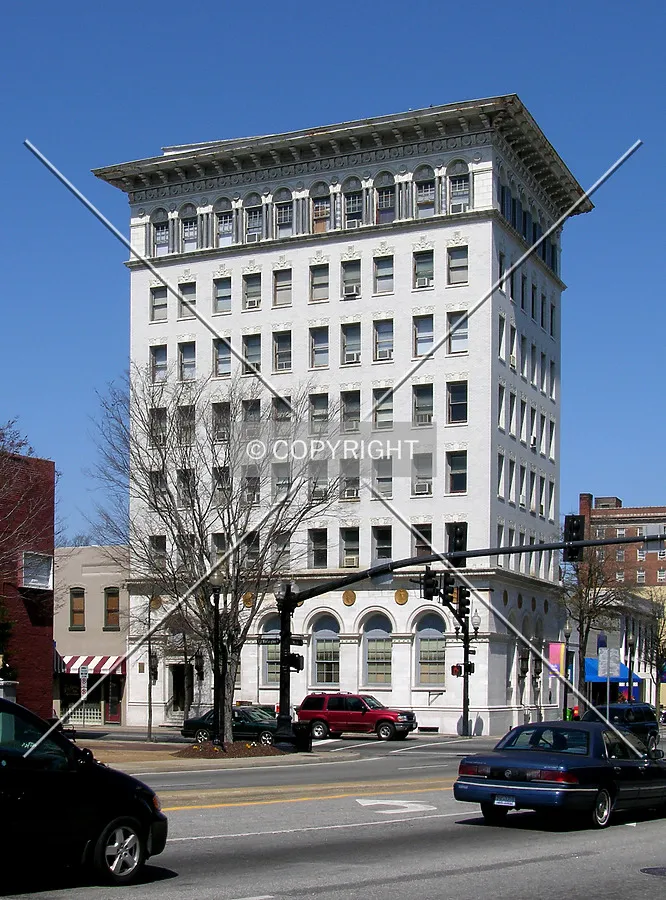 From across North Main Street to the southeast