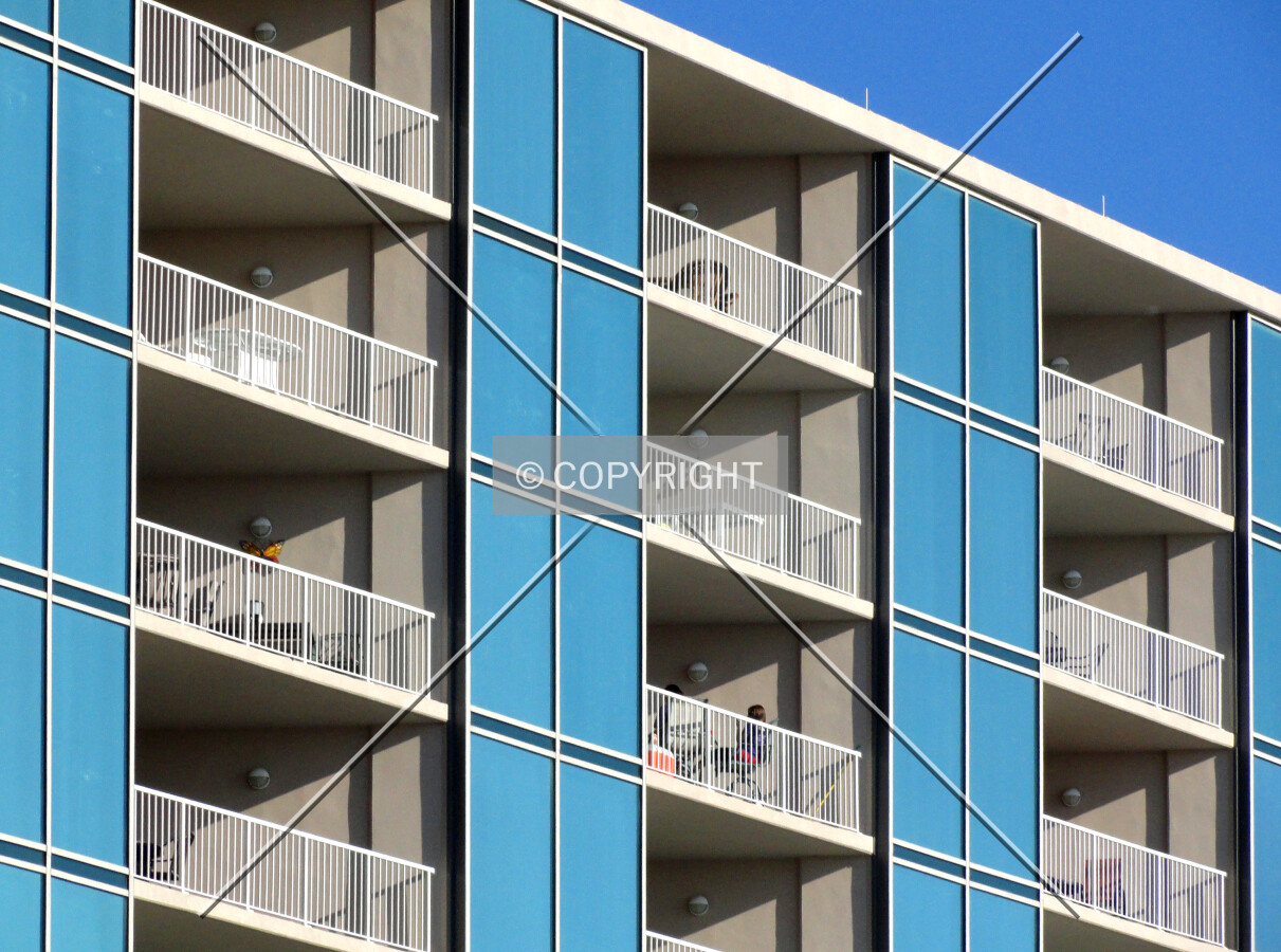 Balconies on the western side