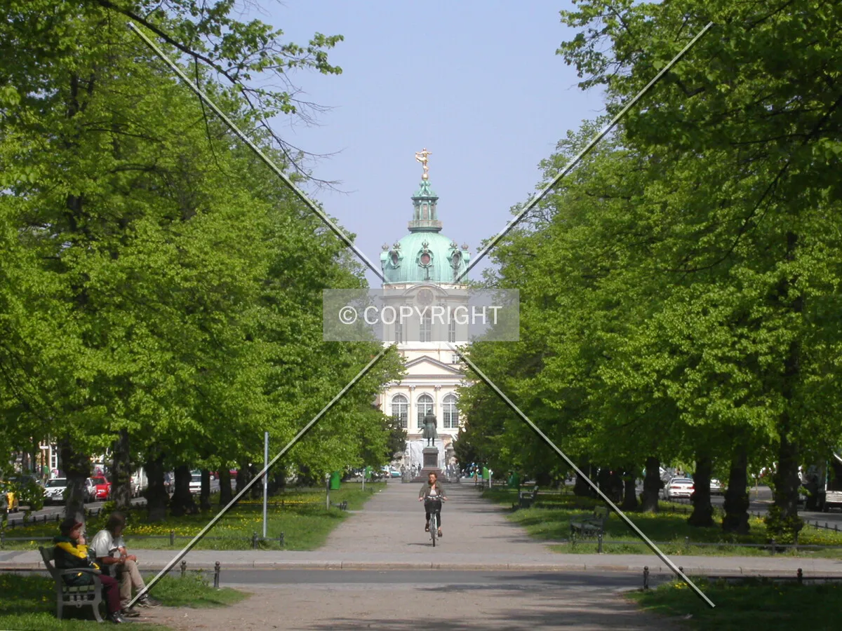 The palace seen from Schloss Str