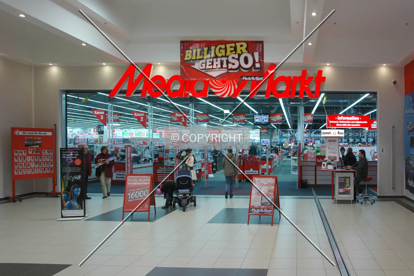 A Media Markt electronics store in Germany
