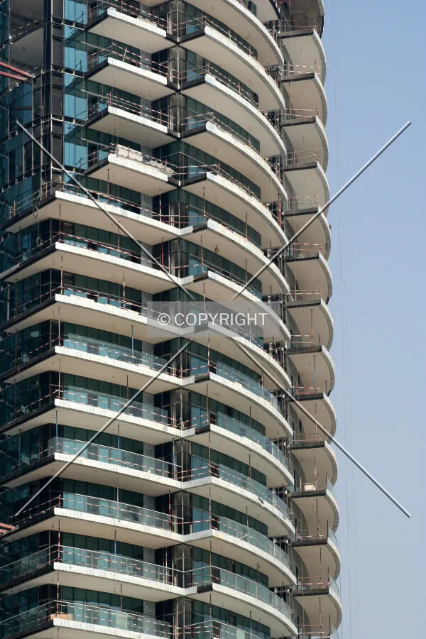 View of the balconies