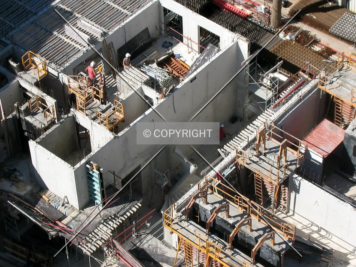Central section on Boulevard Dugommier from the tower crane