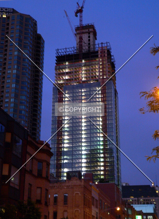 View from Wells Street looking south