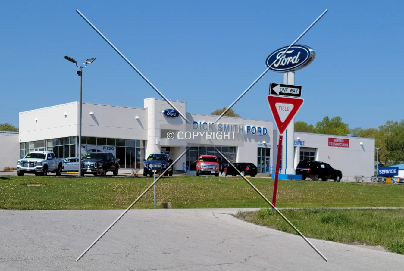 From the northeast; April 25, 2021