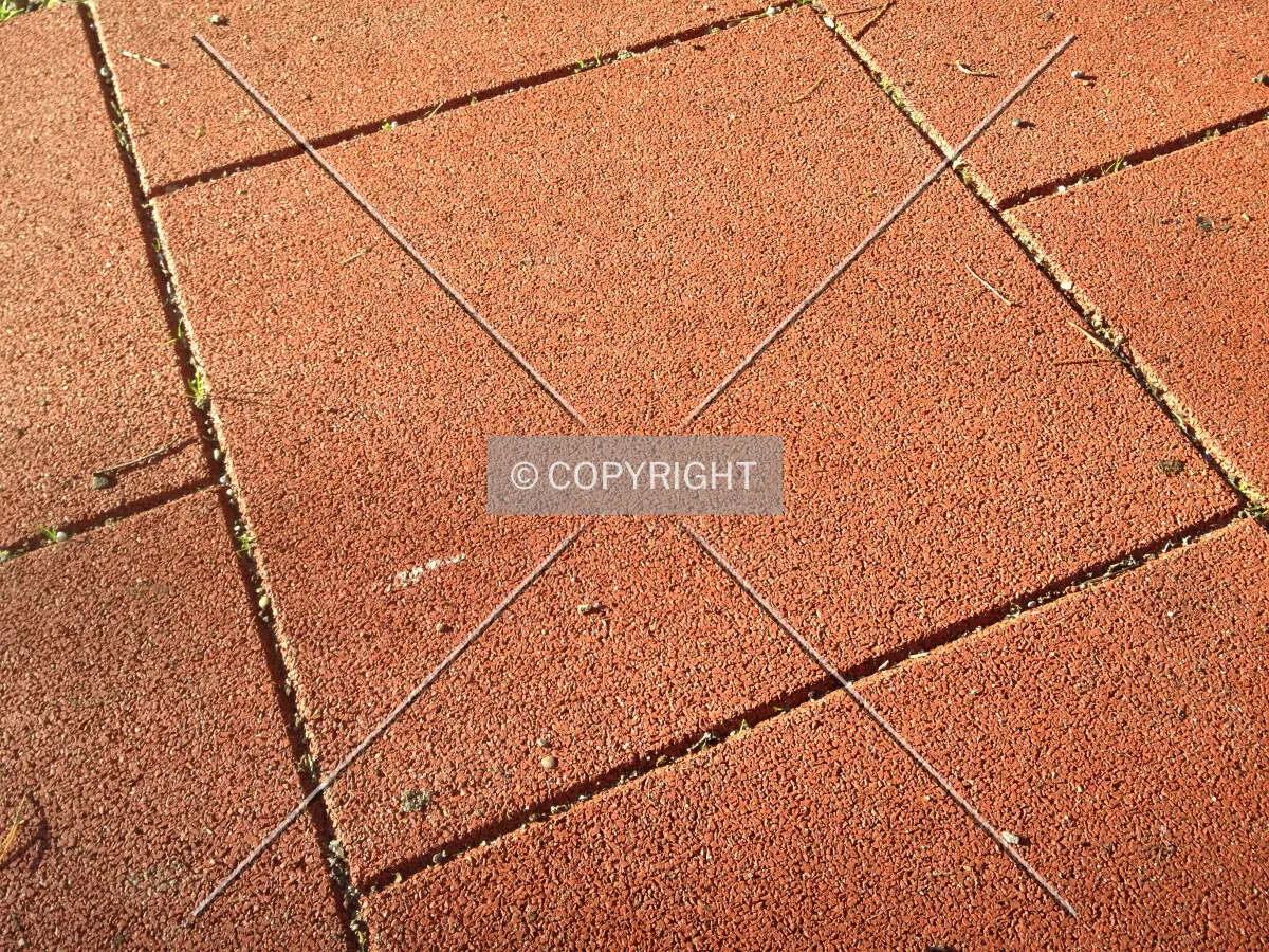 Soft flooring tiles on a playground