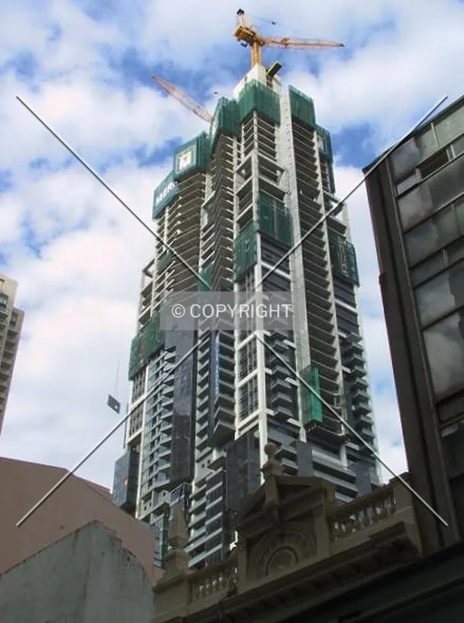 Looking up from Pitt Street