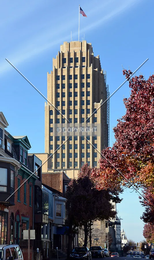 View from the southeast at 9th and Walnut Streets