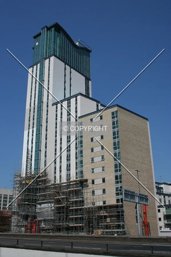 Looking up from Suffolk Street