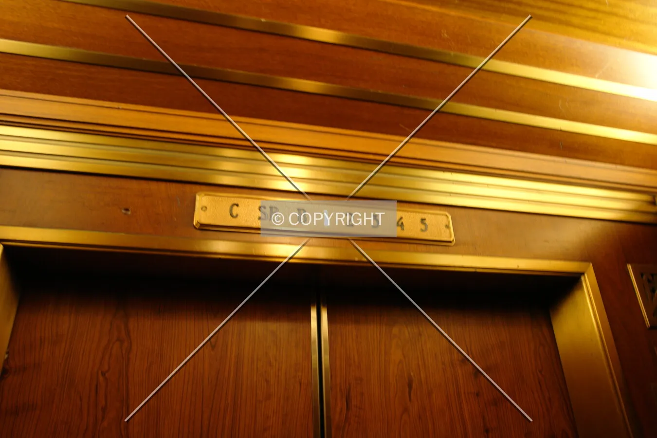 Floor display inside an elevator