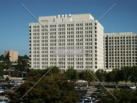 Looking northwest from the Eisenhower Avenue Metro Station