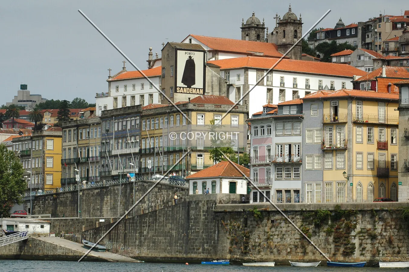 Houses by river Douro in Porto