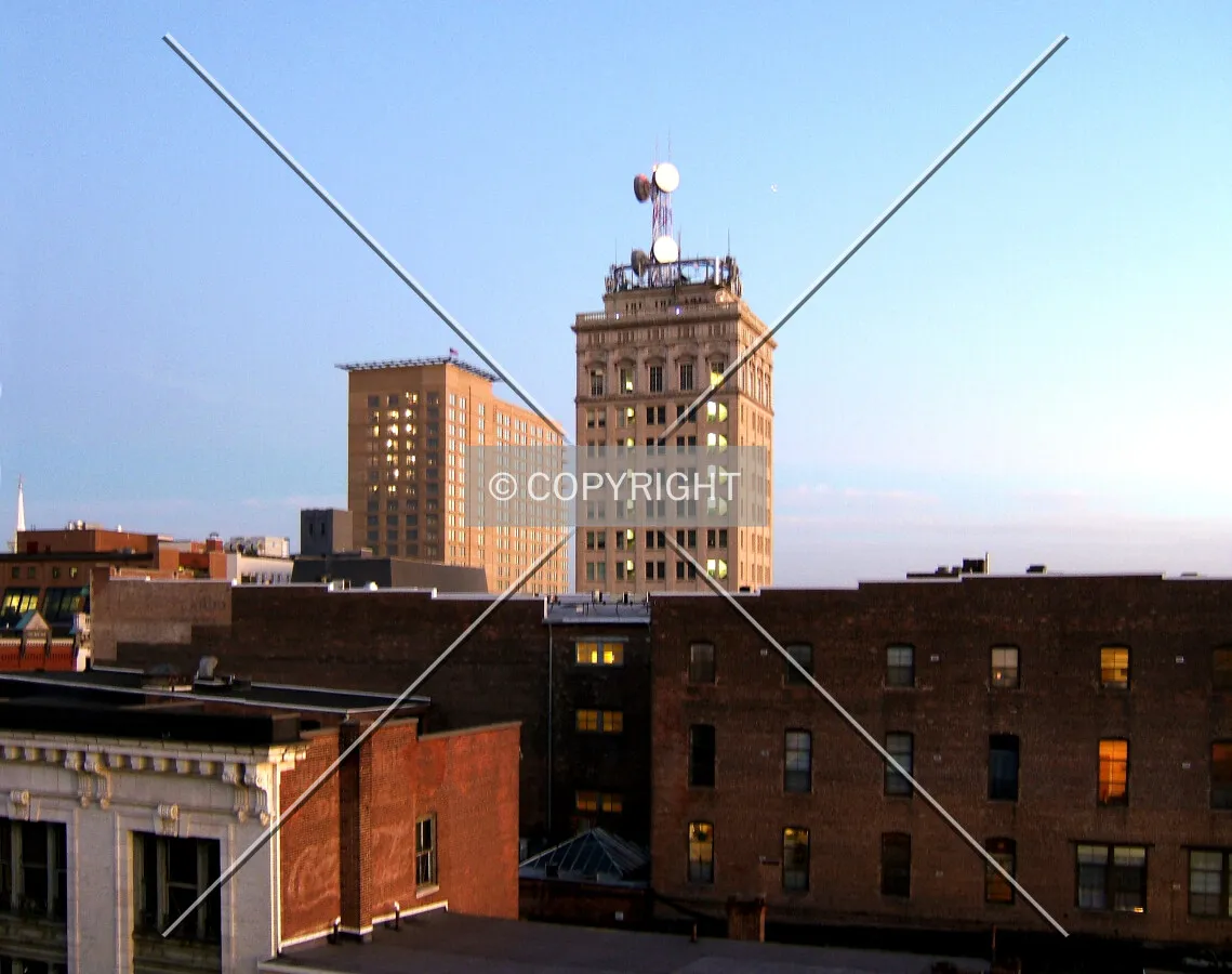 Downtown from the northwest