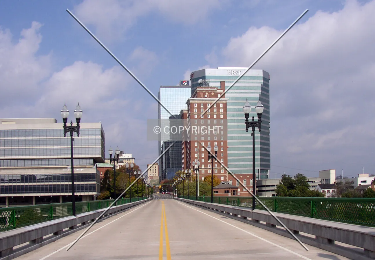 Looking north from the Tennessee River bridge
