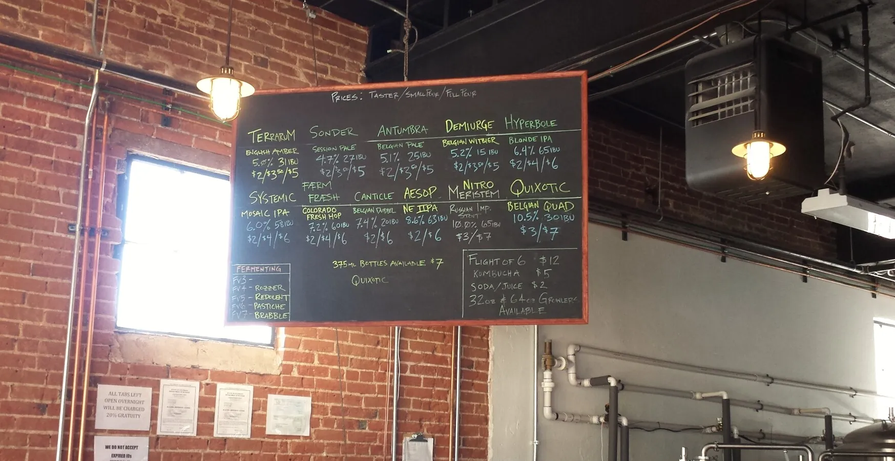 Selection of whats on tap