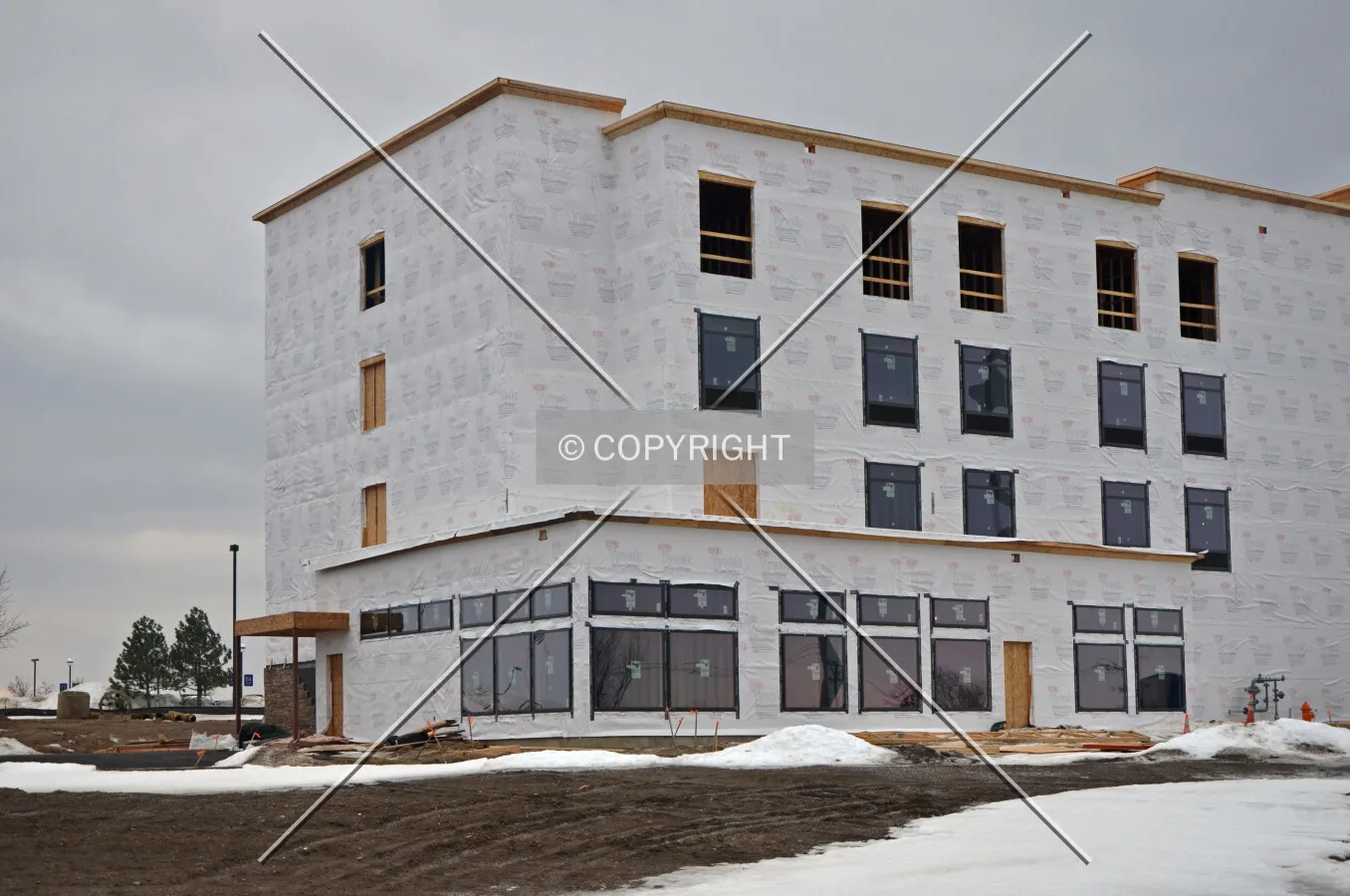Northeast corner, January 14, 2014