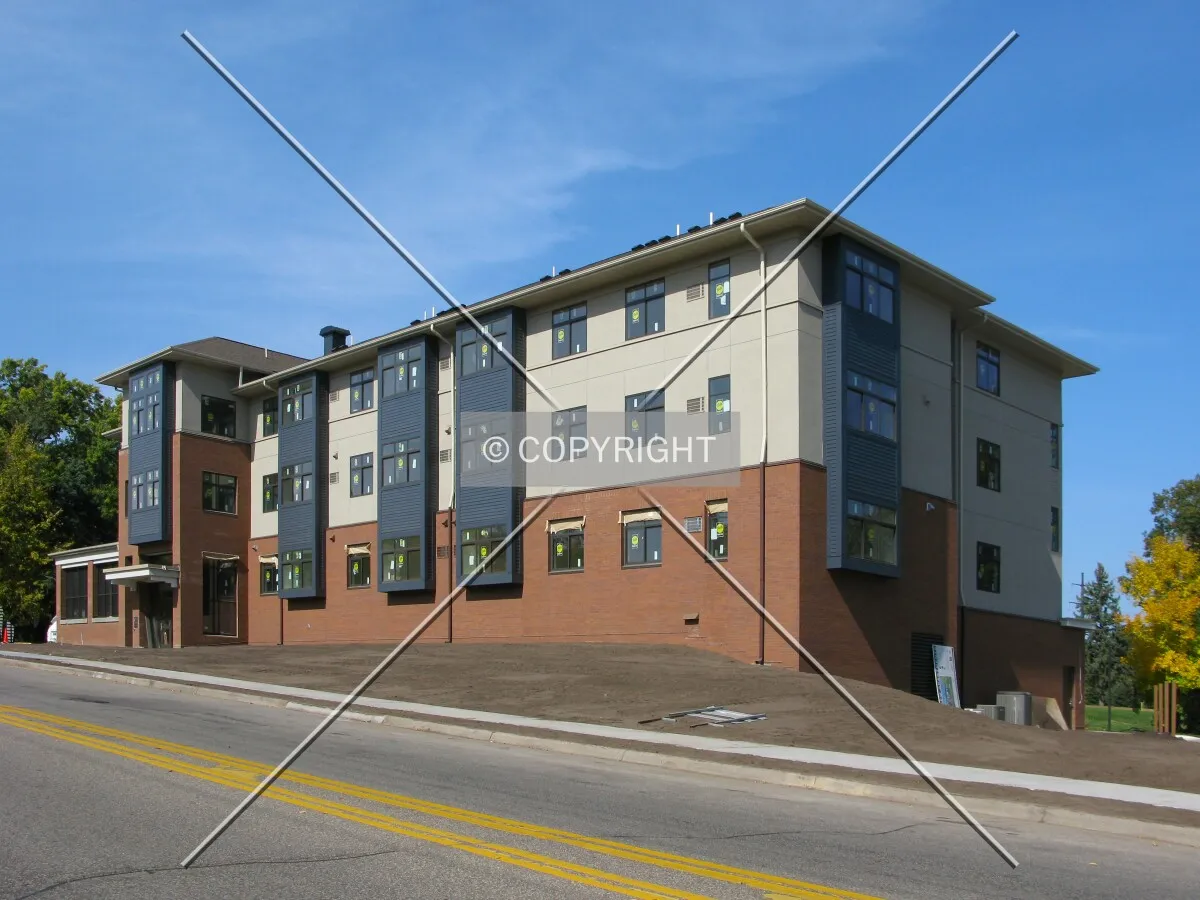 View to the northwest across East 54th Street