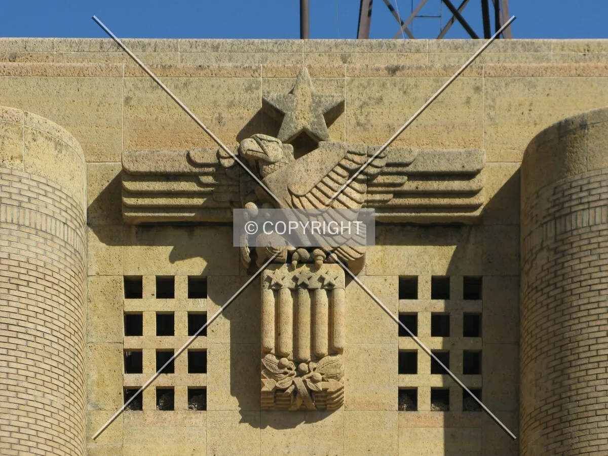 Eagle relief in limestone
