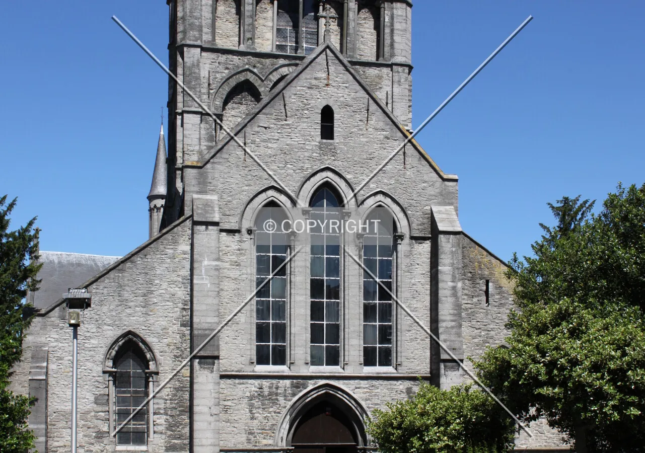 Facade detail seen from the southwest