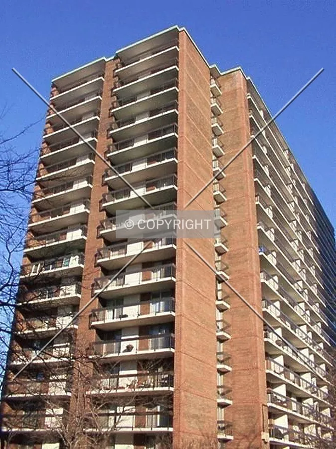 West & south facades