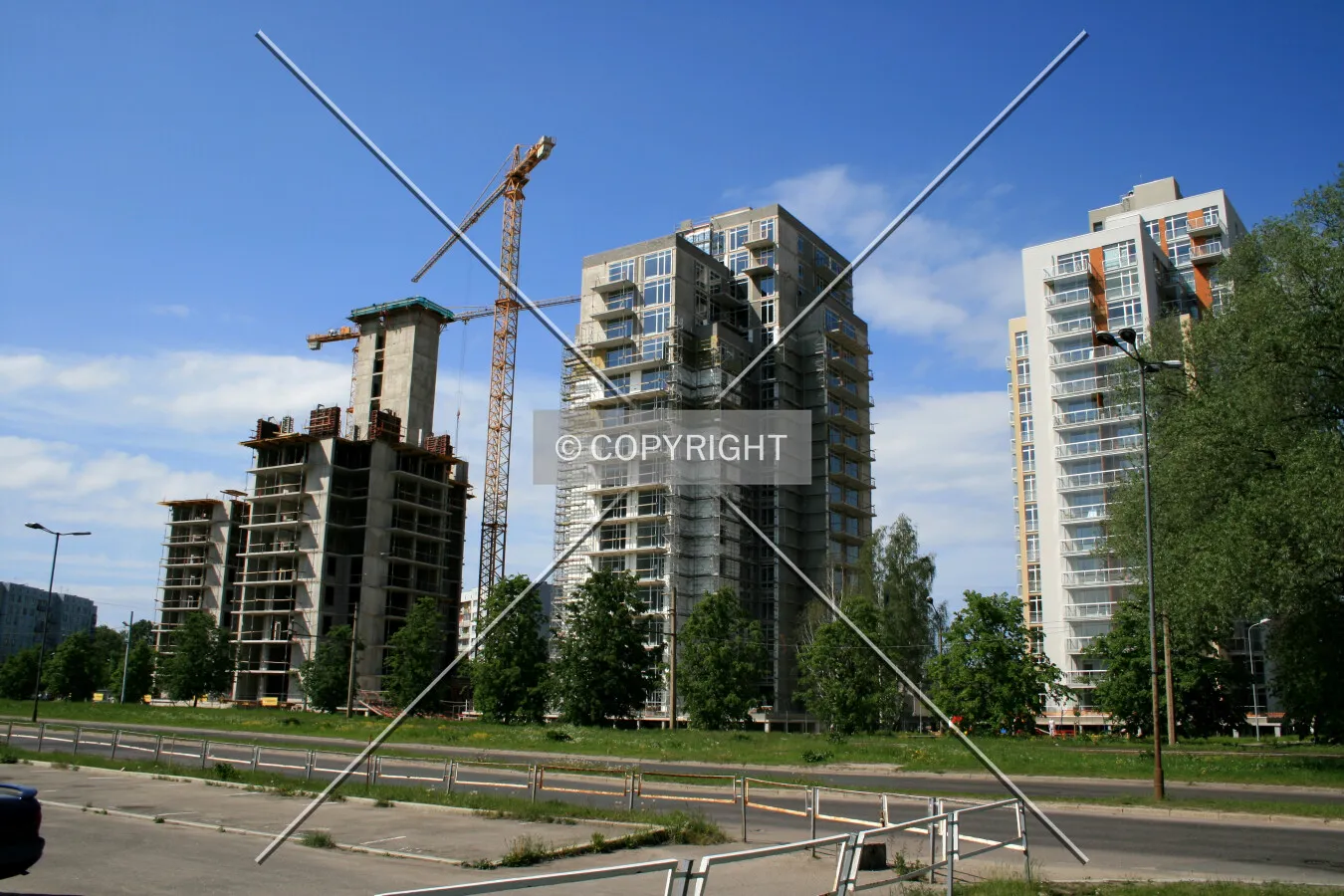 Complex view accross Anninmuizas Boulevard