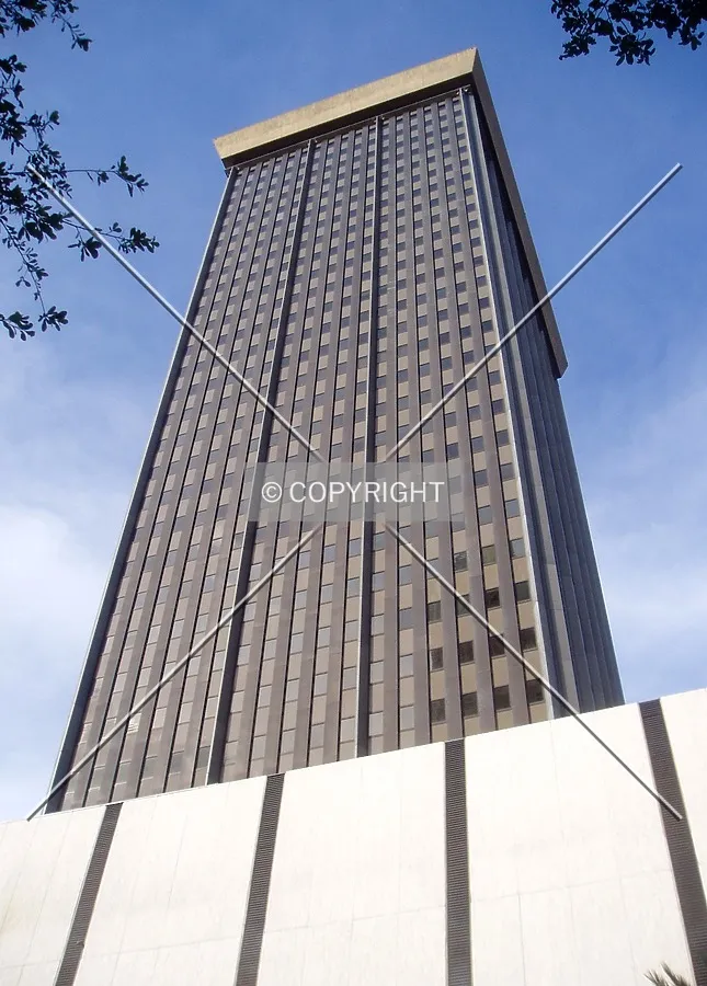 Looking up from the west