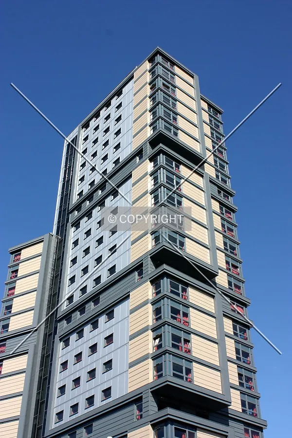 Looking up from the base