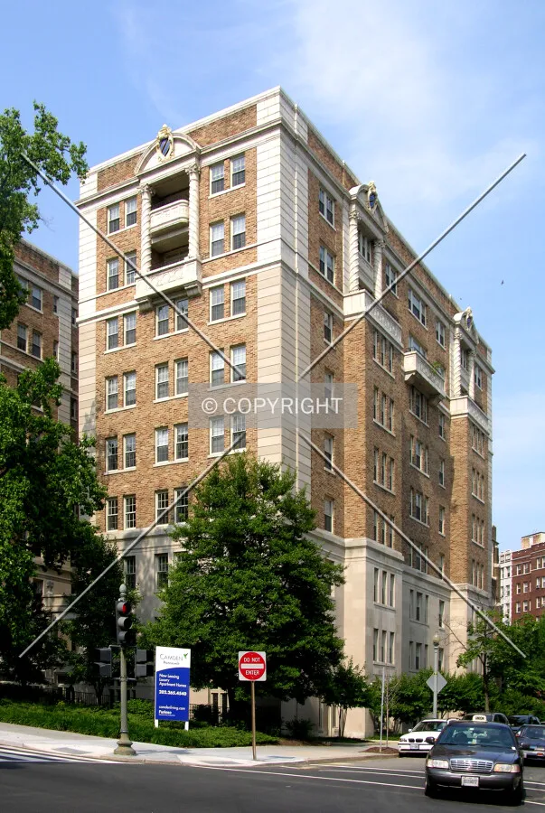From across 16th Street to the west
