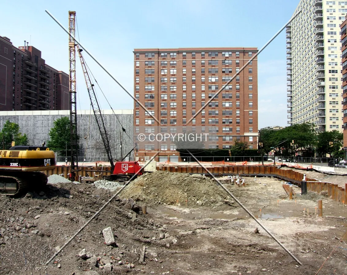 View from the southeast toward River Street