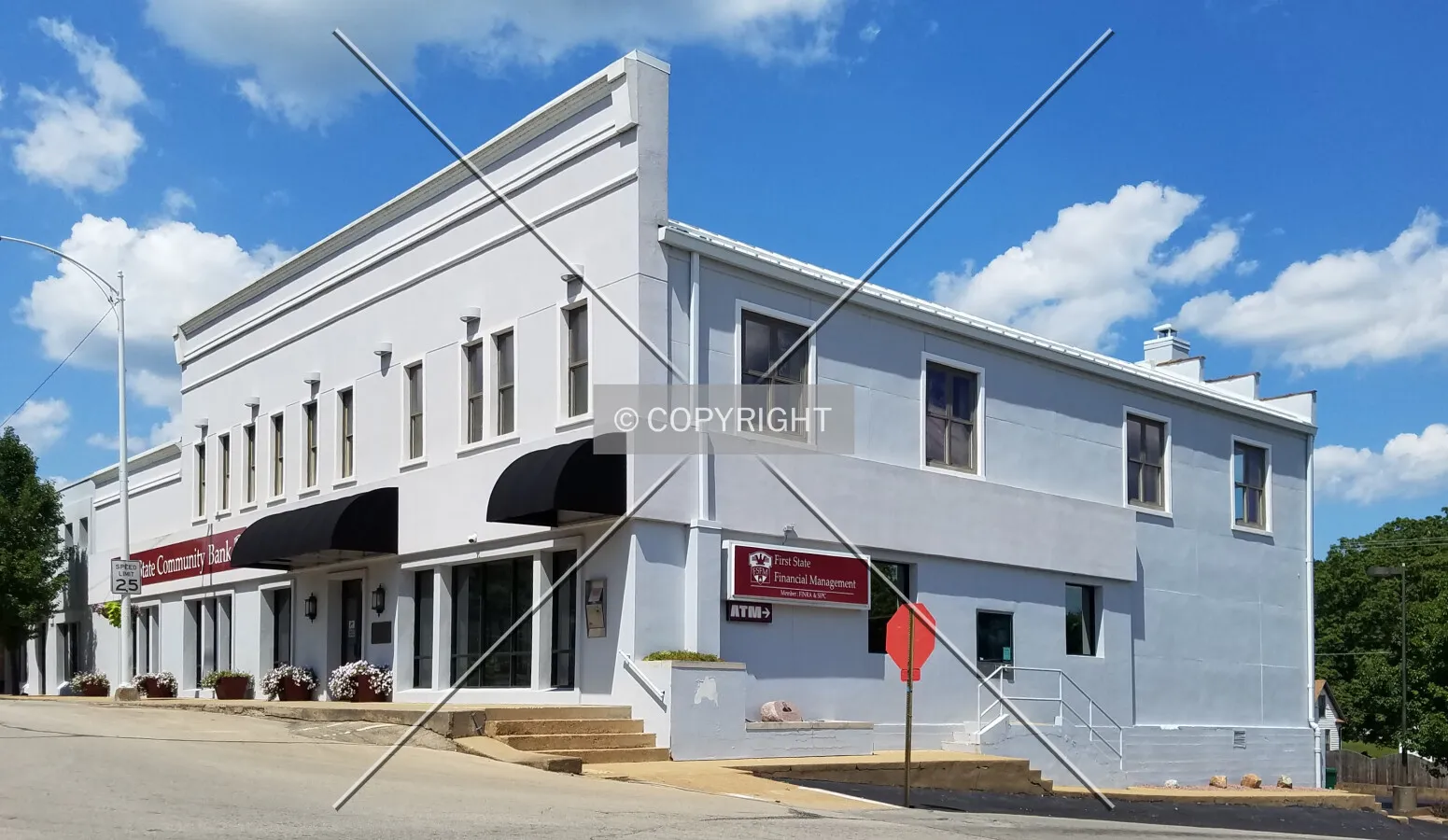 View from the southwest; July 15, 2017