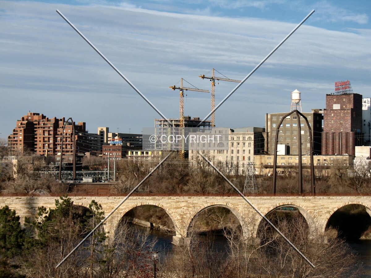 Distant view to the north from Gold Medal Park