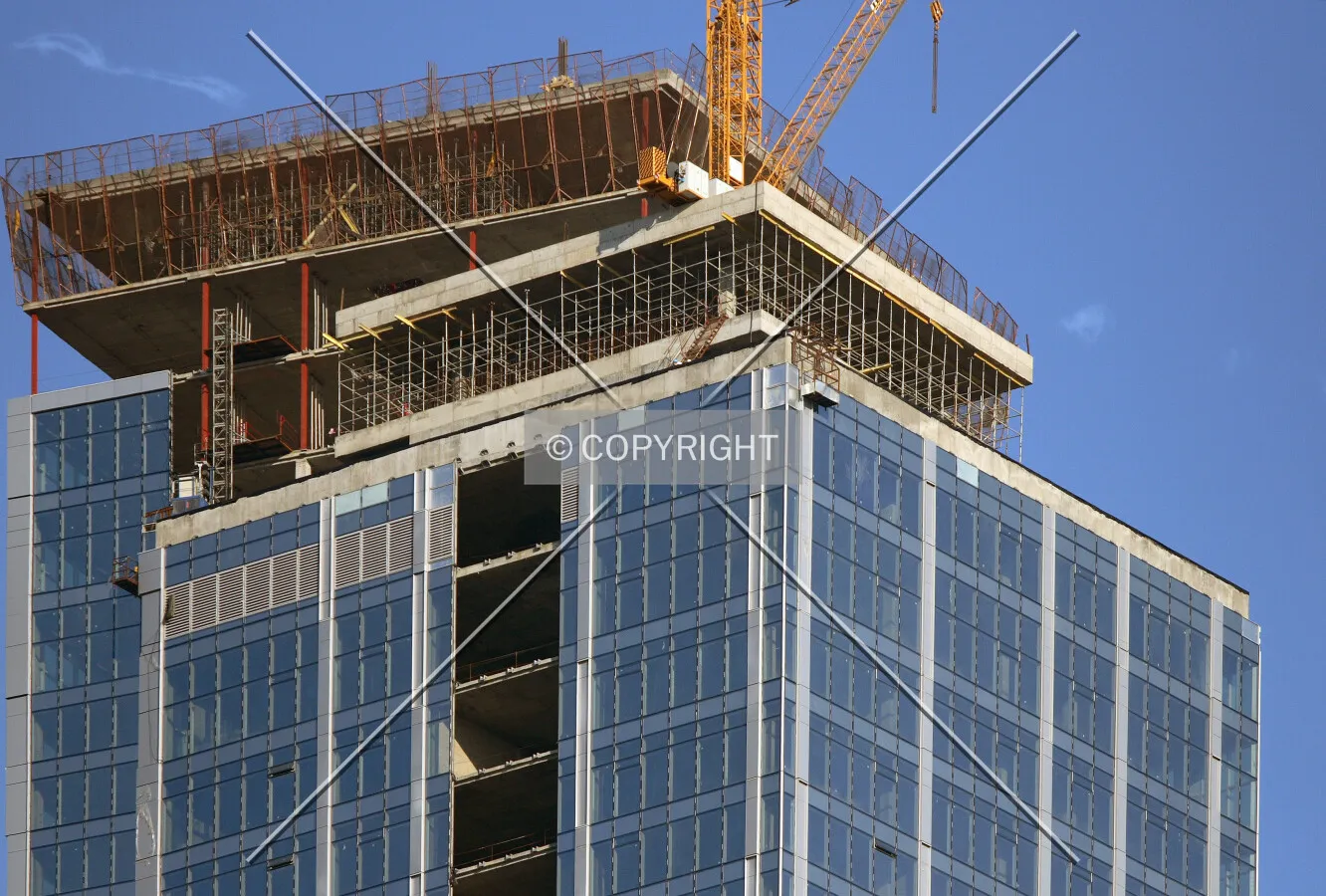 The upper floors as seen from the southeast