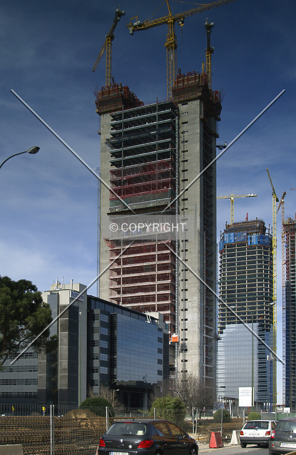 As sen from Paseo de la Castellana