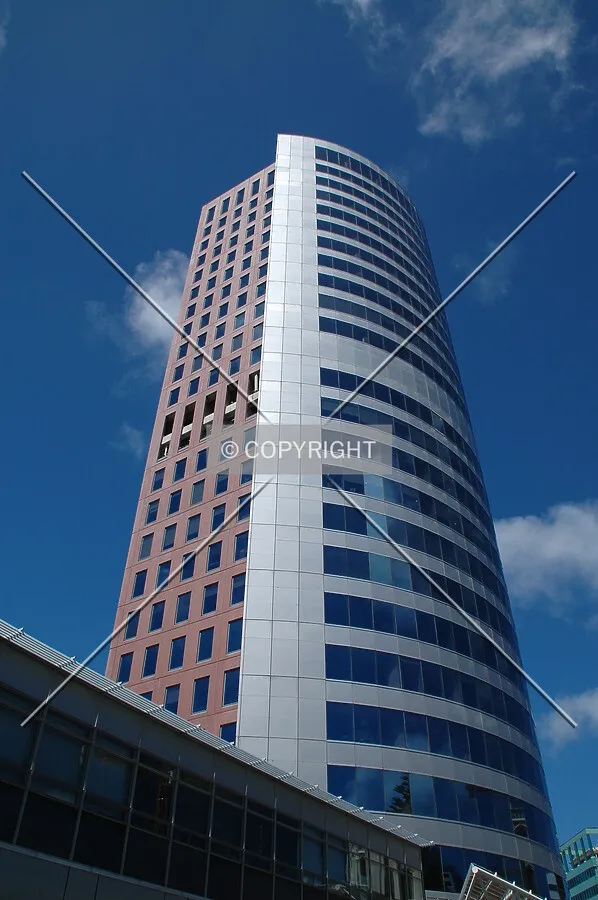 Looking up from Boulcott Street
