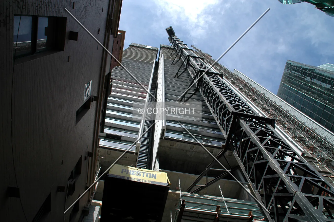 Looking up the northside