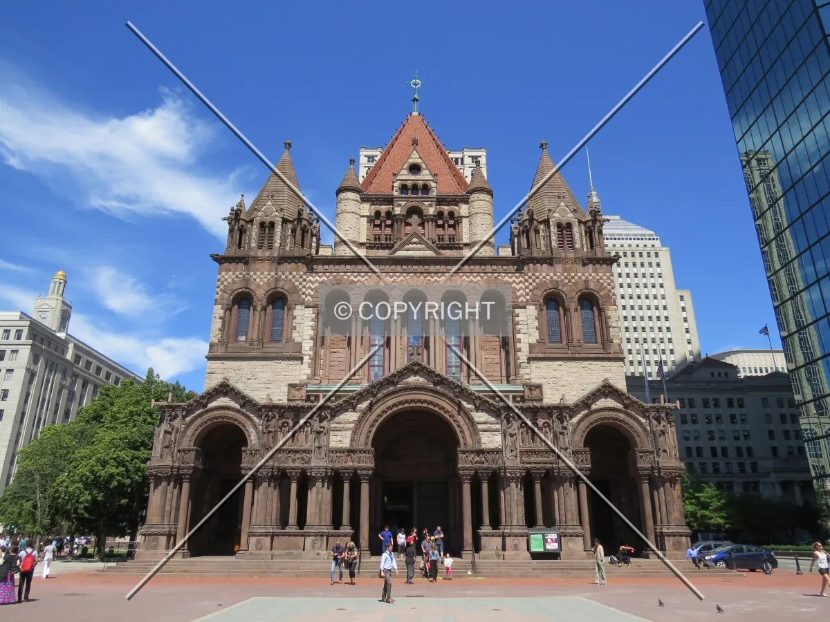 Full front elevation from Copley Square