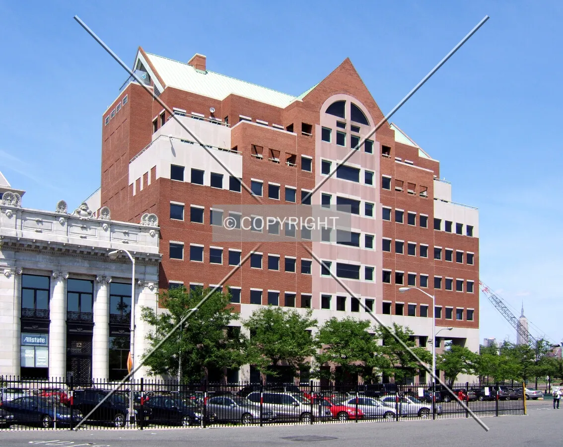 View from the southwest across Hudson Place