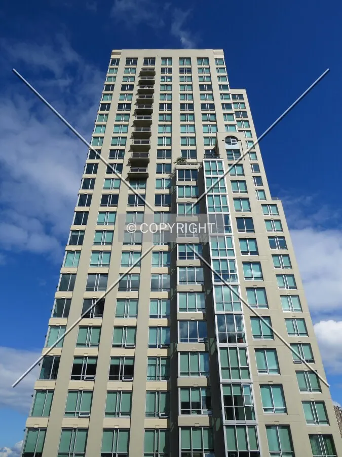 Looking up the south elevation from the Burrard Street Bridge