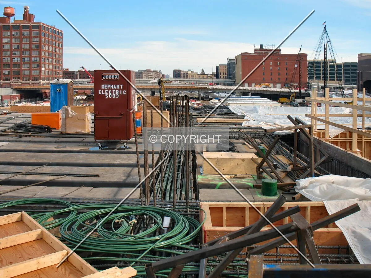 View to the northeast across the center of the site from 7th Street North