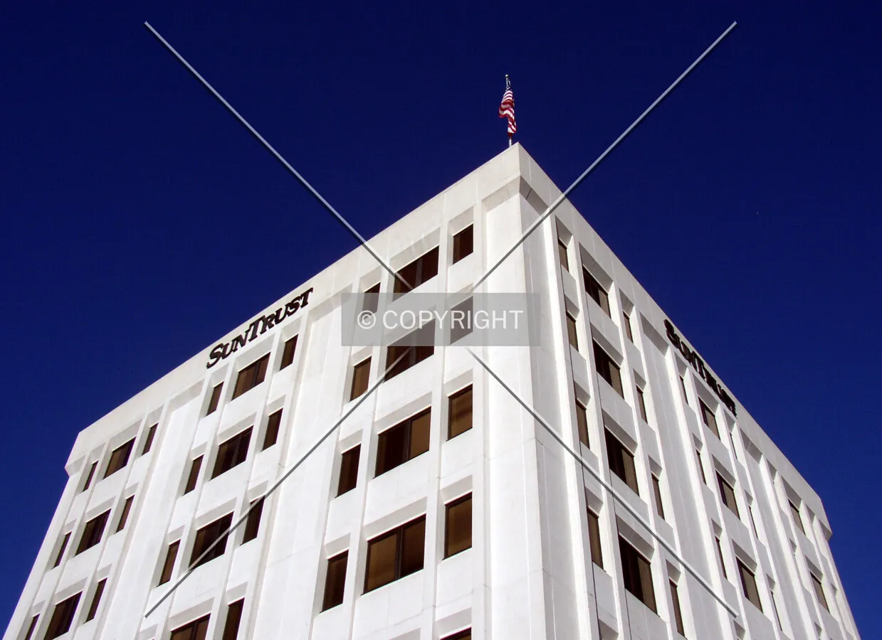 Looking up the southwest corner