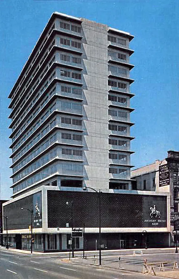 Vintage view from the southwest