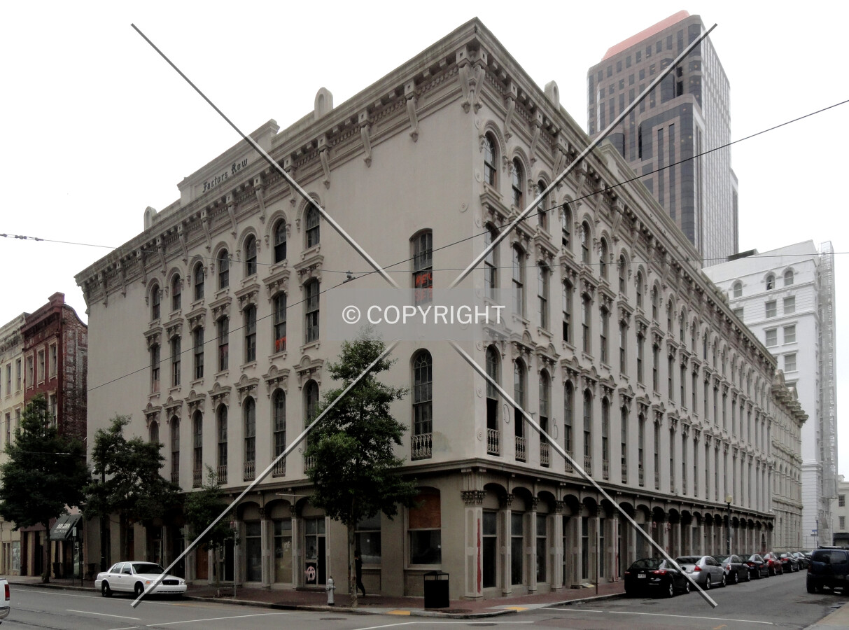 From across Carondelet Street to the northeast