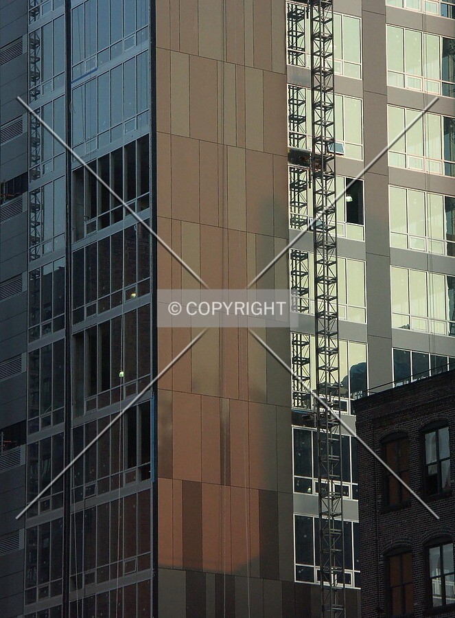 Detail of facade at northwest corner