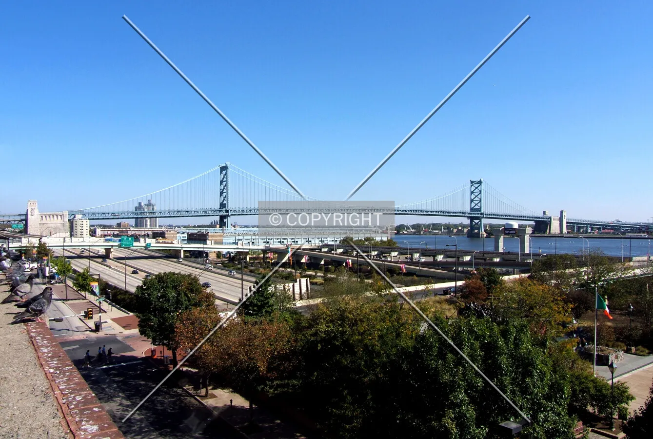 View from the southwest
