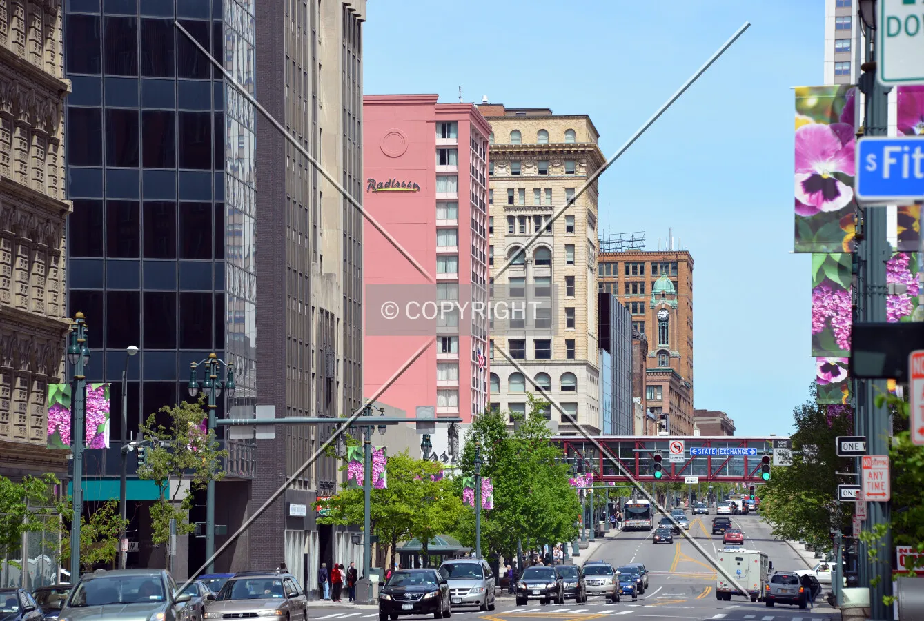 West Main Street from the west
